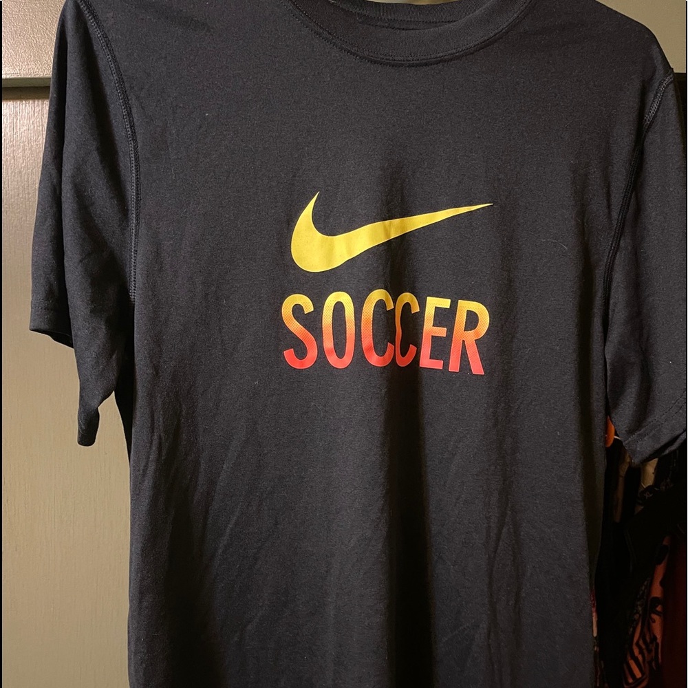 Nike Dry fit soccer black/Orange T-shirt